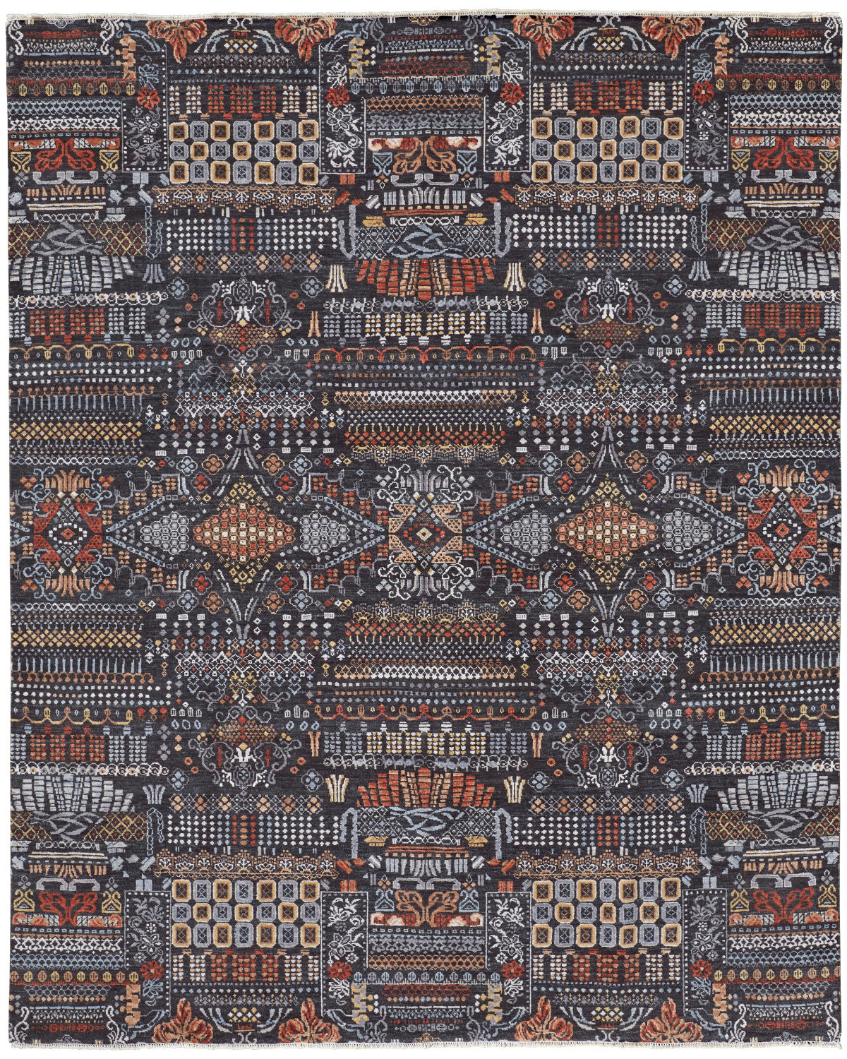 Harmon 6898F Gray/Blue Rug by Feizy