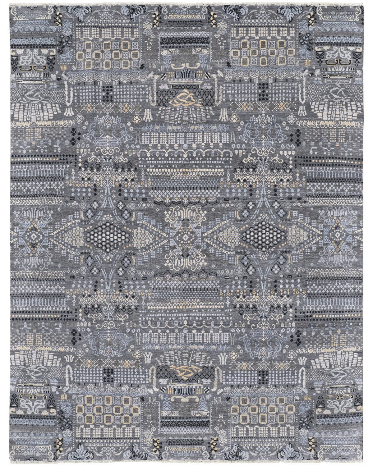 Harmon 6898F Gray/Blue Rug by Feizy