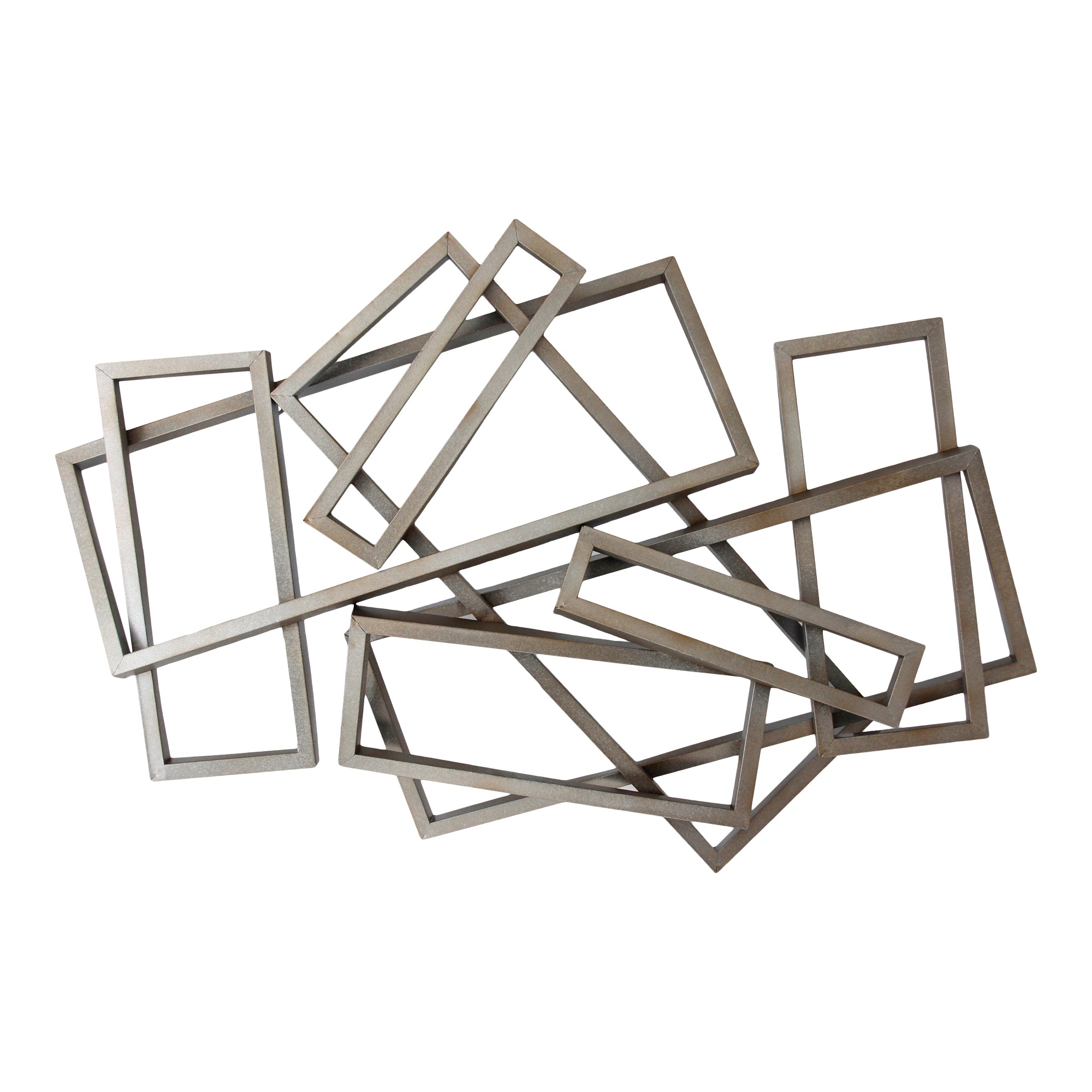 Metal Rectangles Wall Décor Silver | Silver