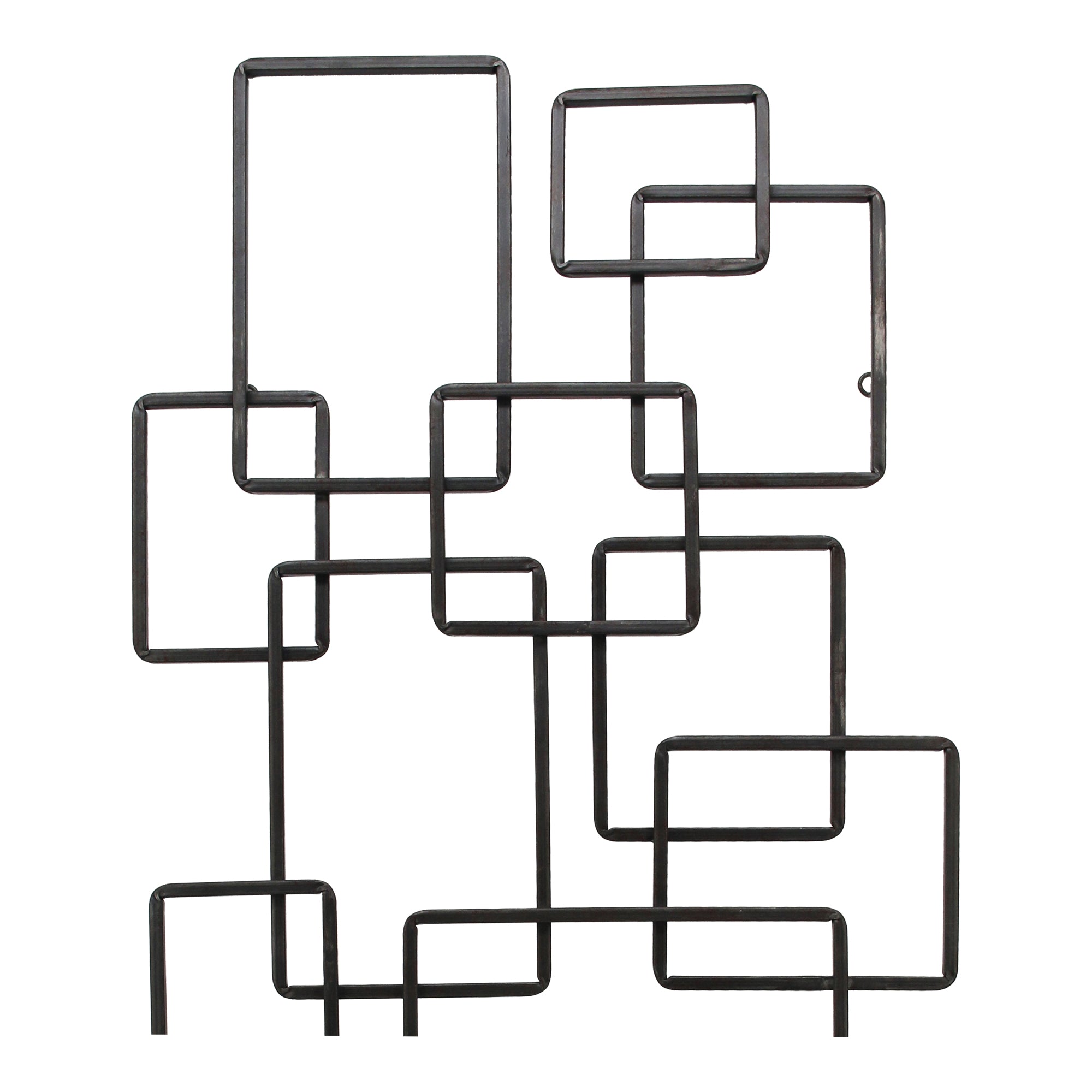 Steel Squares Wall Décor Black