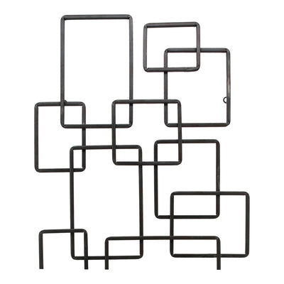 Steel Squares Wall Décor Black by Moe's Home