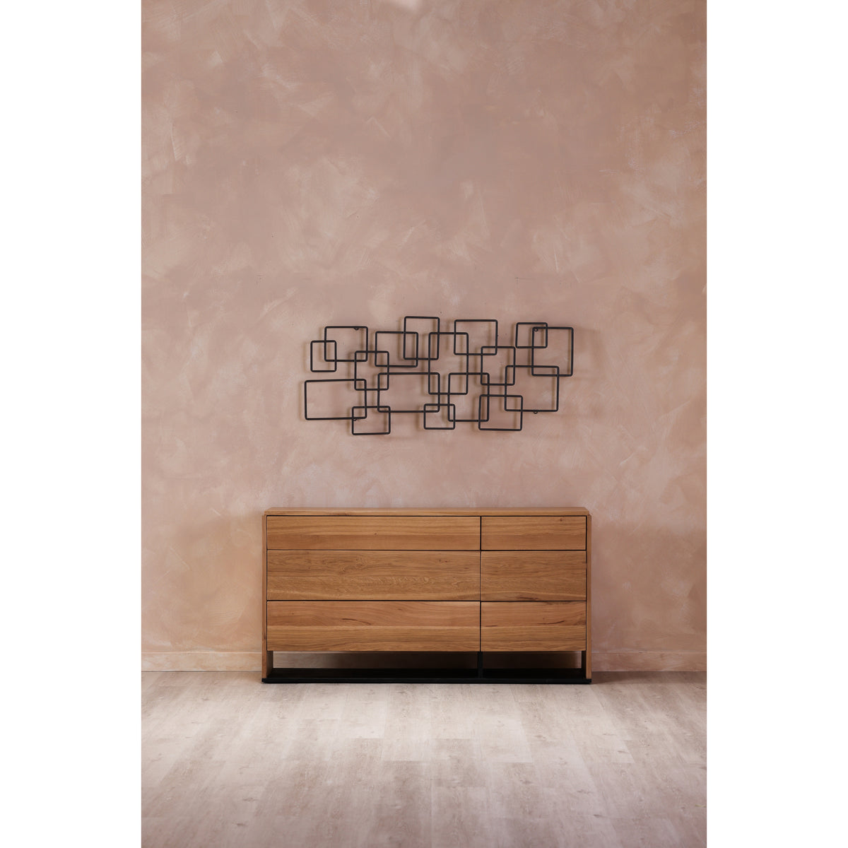 Steel Squares Wall Décor Black by Moe's Home