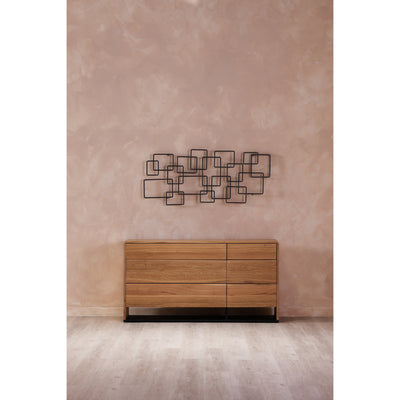 Steel Squares Wall Décor Black by Moe's Home