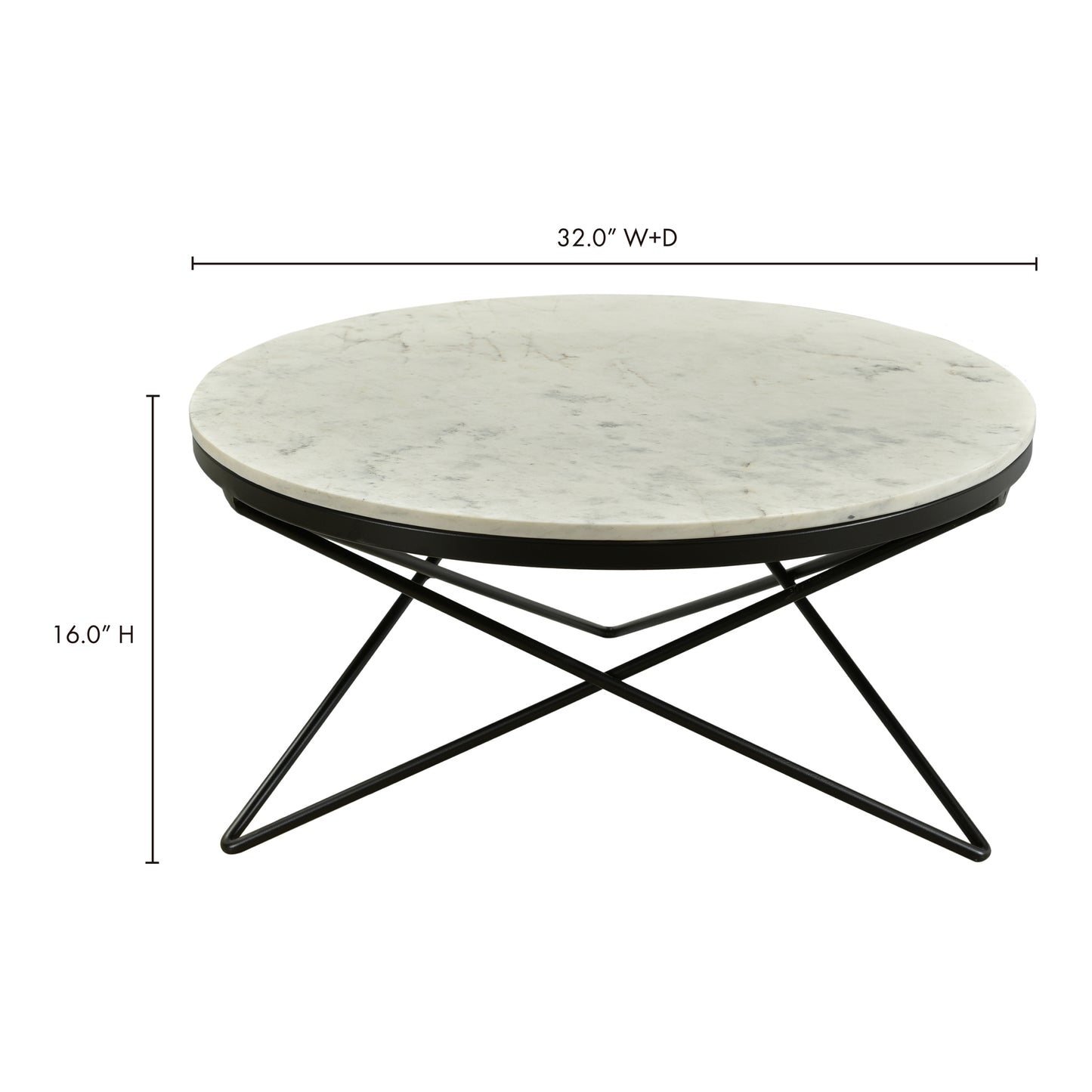 Haley Coffee Table Black by Moe's Home