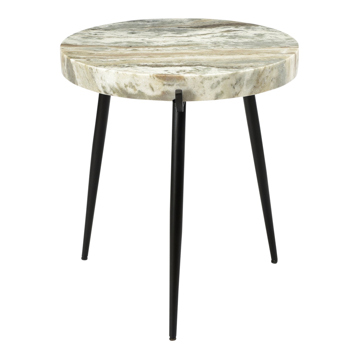 Brinley Marble Accent Table Light Brown by Moe's Home