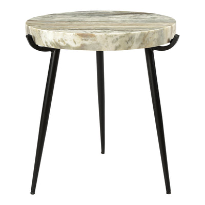 Brinley Accent Table Marble | Brown