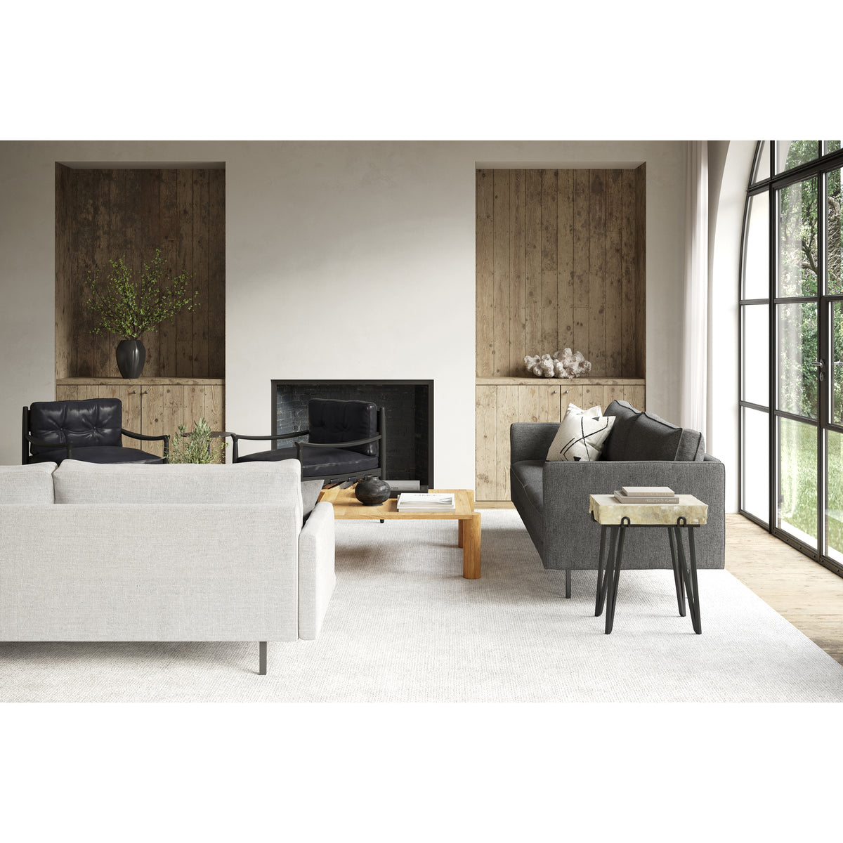 Alpert Accent Table Light Brown by Moe's Home