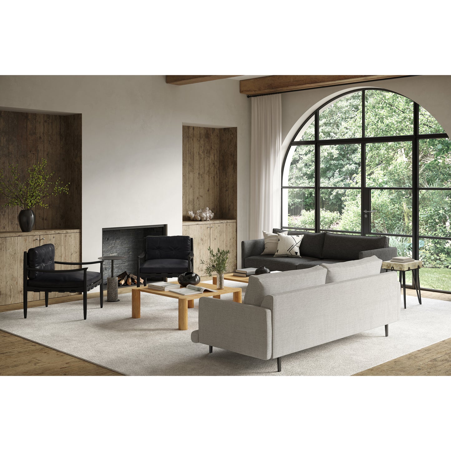 Alpert Accent Table Light Brown by Moe's Home