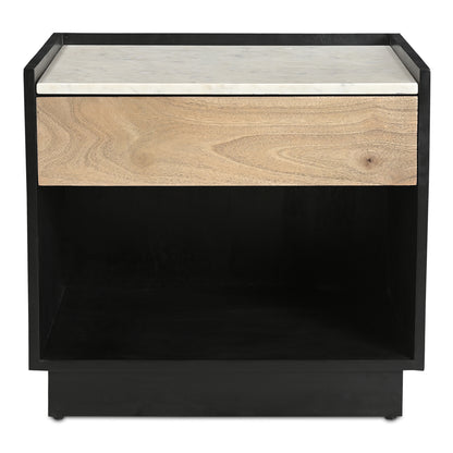 Carter Nightstand Black | Black