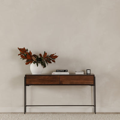 Tobin Console Table Light Brown by Moe's Home