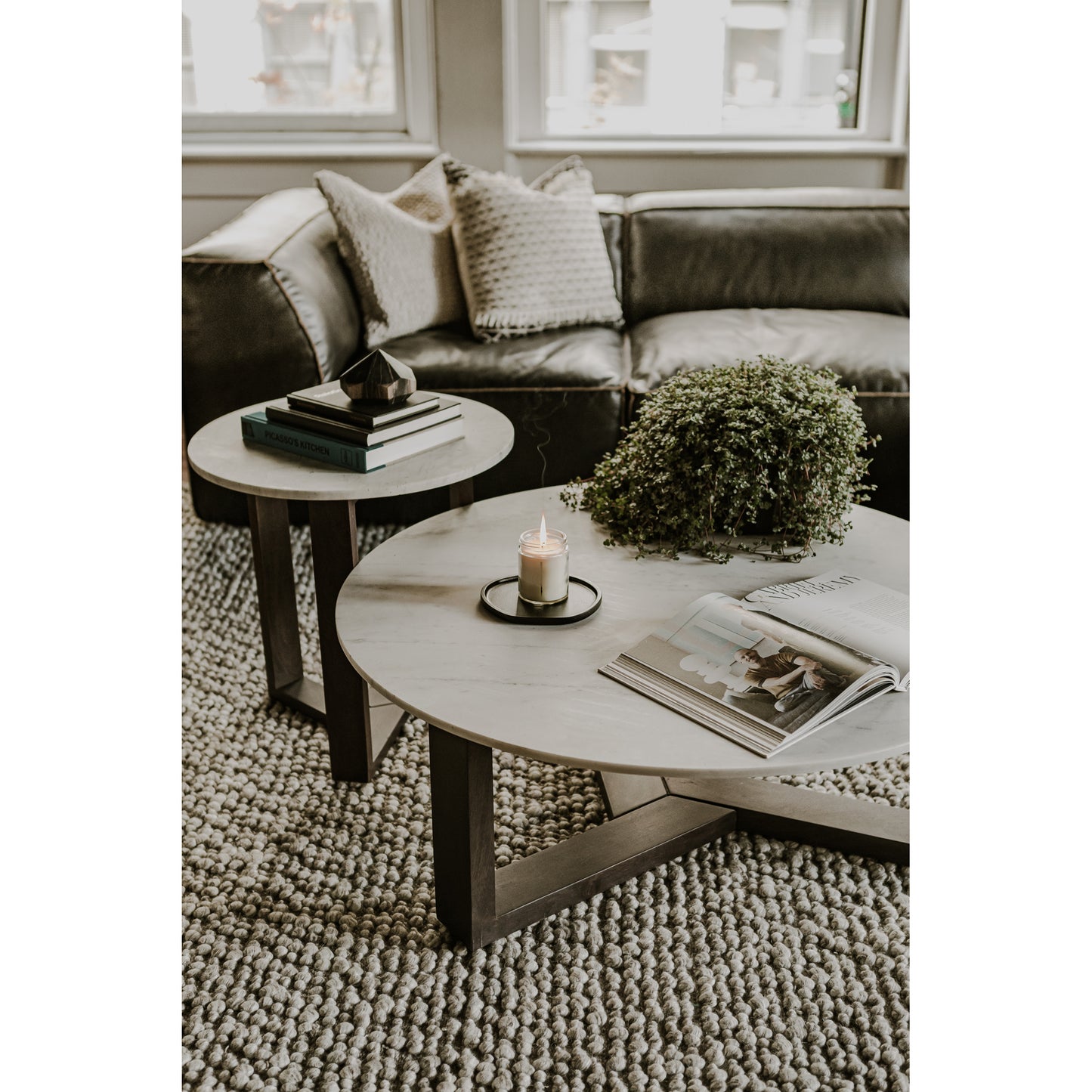 Jinxx Coffee Table Charcoal Grey by Moe's Home
