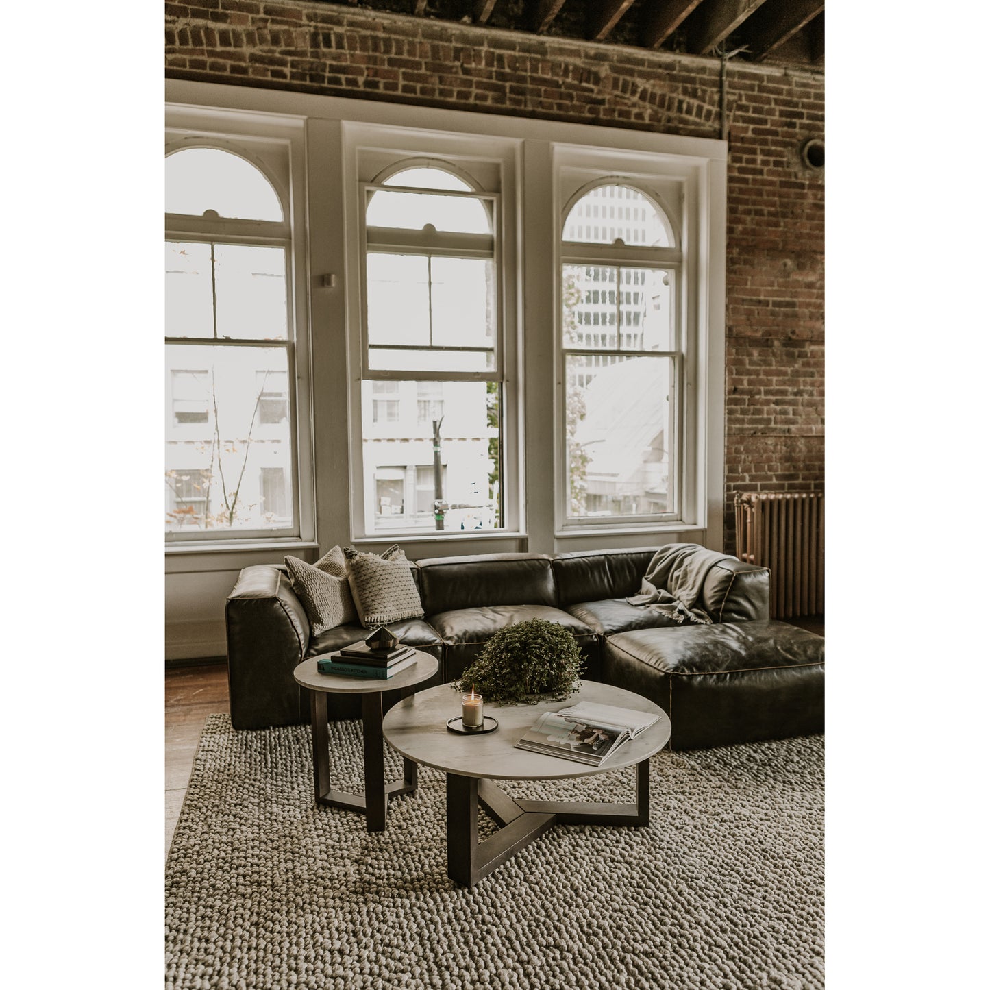Jinxx Coffee Table Charcoal Grey by Moe's Home