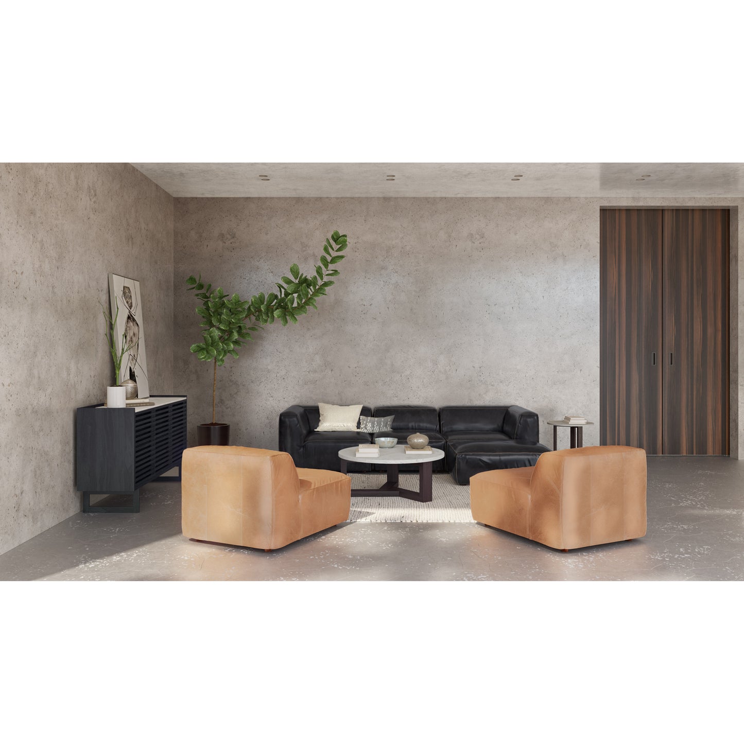 Jinxx Coffee Table Charcoal Grey by Moe's Home