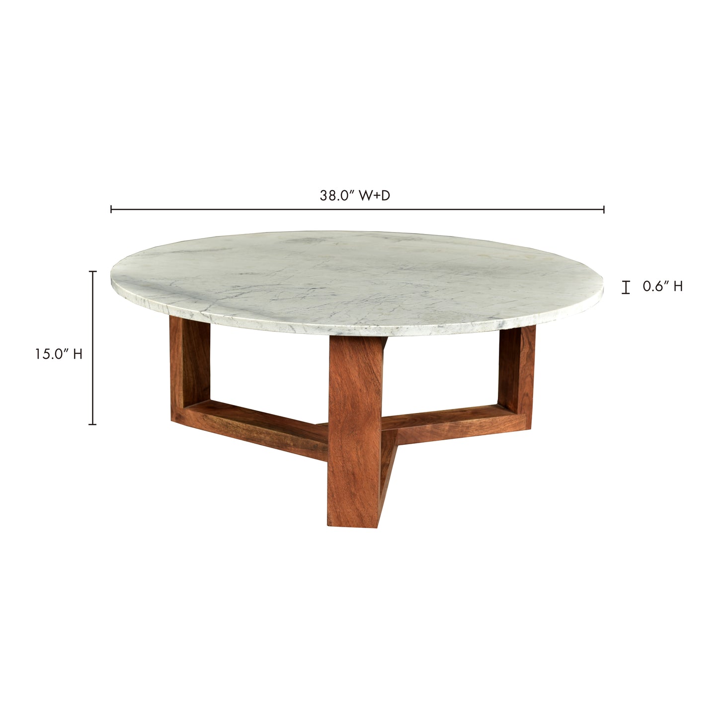 Jinxx Coffee Table White by Moe's Home