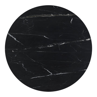 Tower Dining Table Black Marble