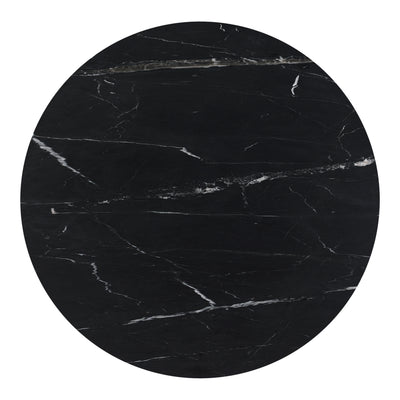 Tower Dining Table Black Marble by Moe's Home