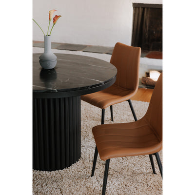 Tower Dining Table Black Marble by Moe's Home