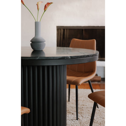 Tower Dining Table Black Marble