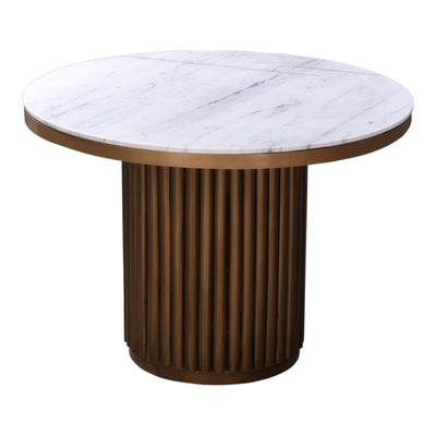 Tower Dining Table White Marble by Moe's Home