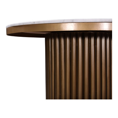 Tower Dining Table White Marble by Moe's Home