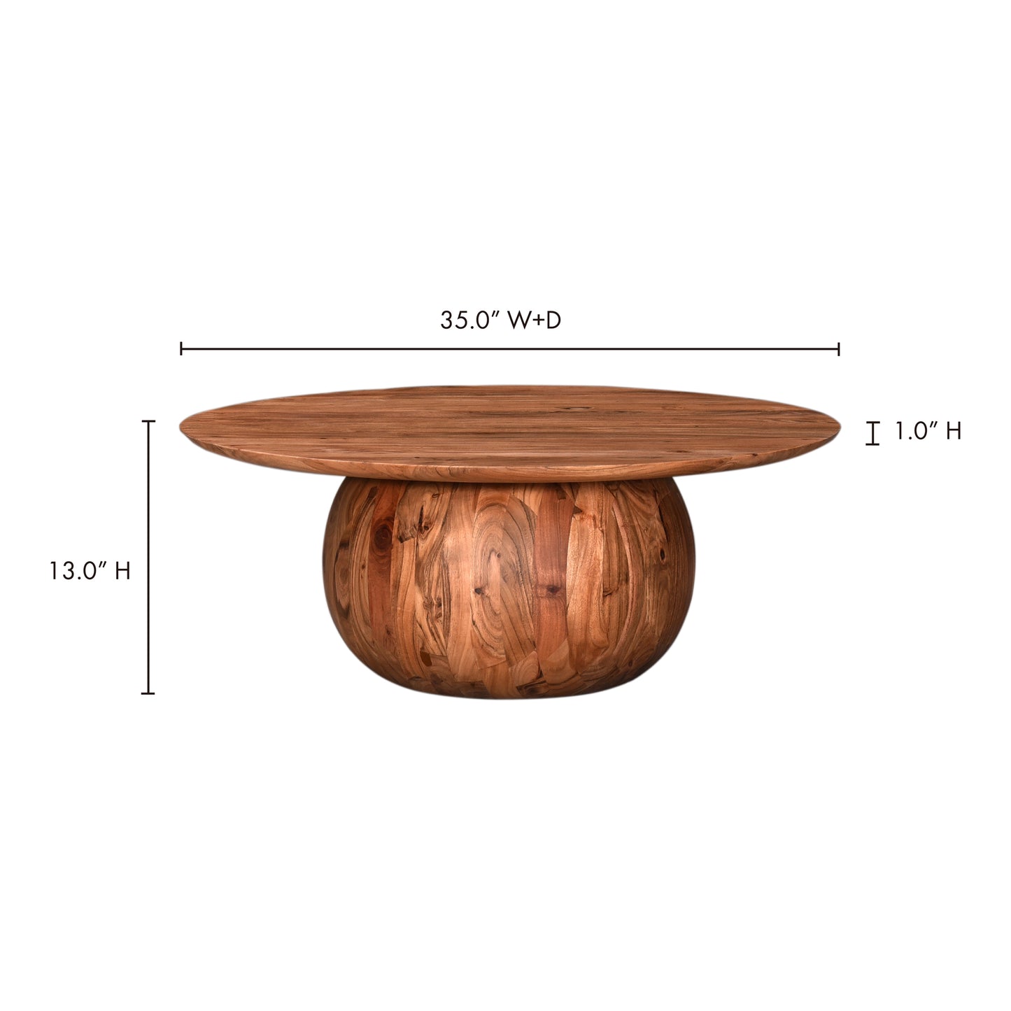 Bradbury Coffee Table Natural by Moe's Home