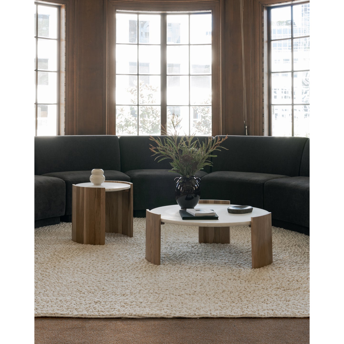 Dala Side Table White by Moe's Home