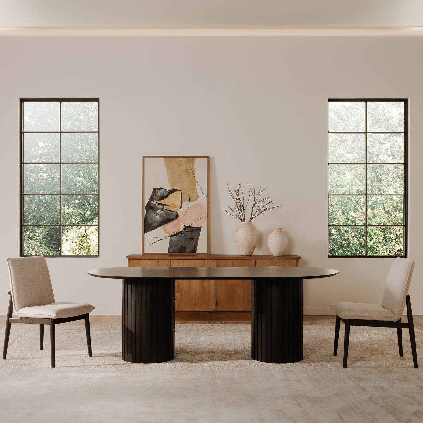 Povera Dining Table Black by Moe's Home