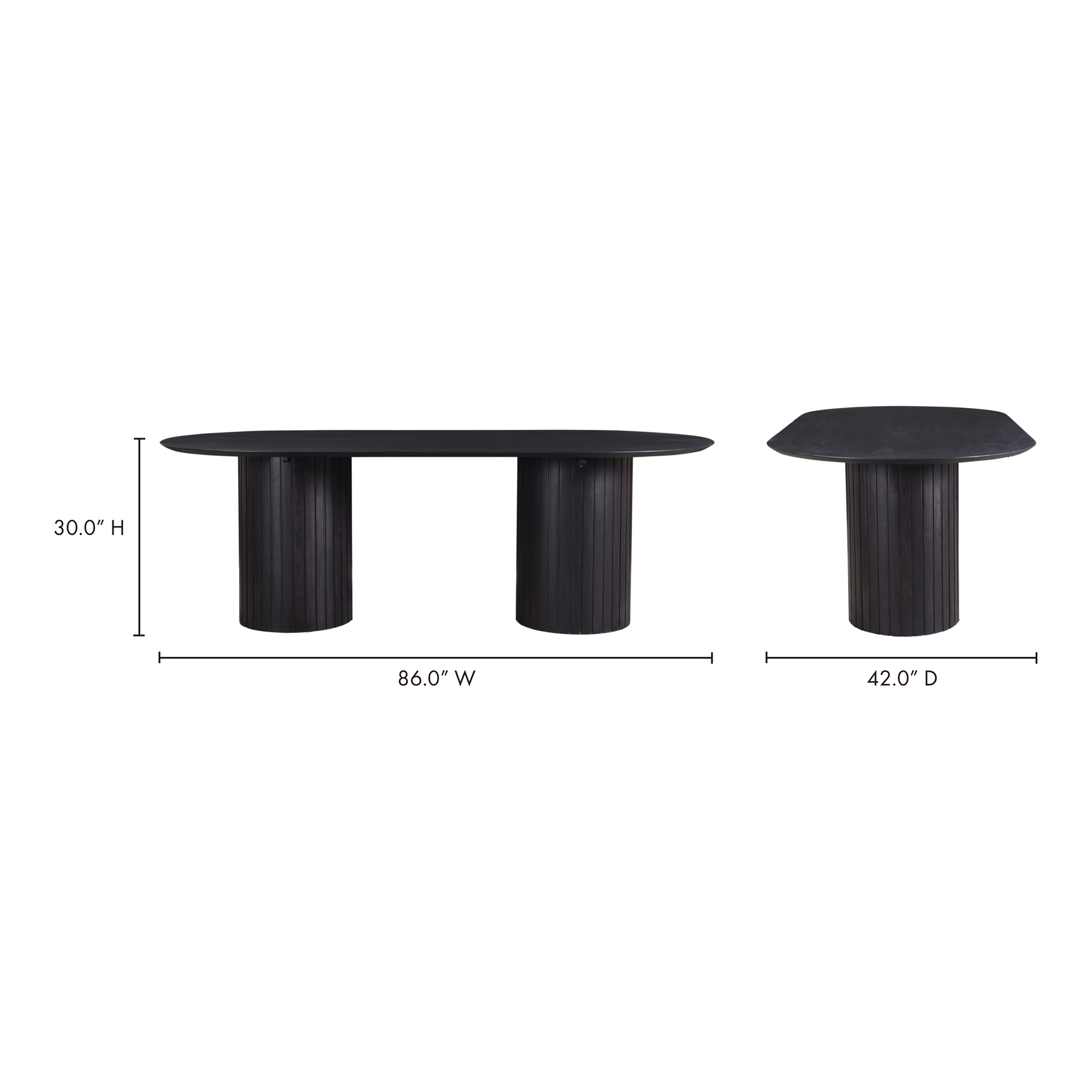 Povera Dining Table Black