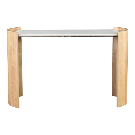Dala Console Table White | Natural
