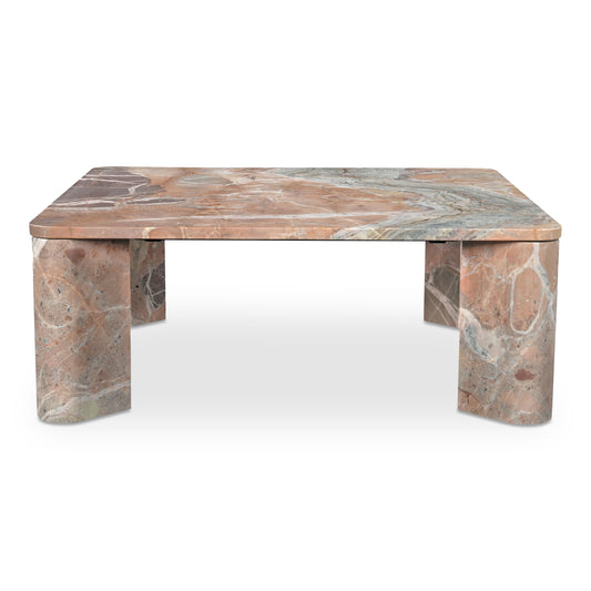 Segment Coffee Table Orange Levante Marble | Orange