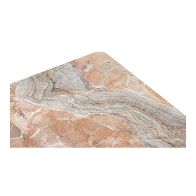Segment Coffee Table Orange Levante Marble by Moe's Home