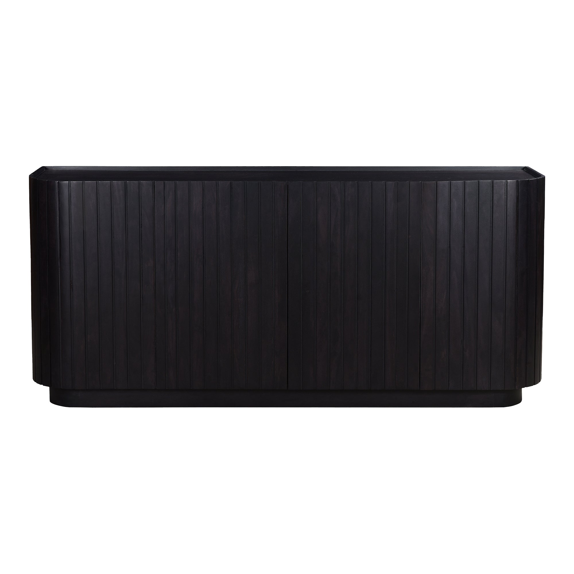 Povera 4 Door Sideboard Black | Black