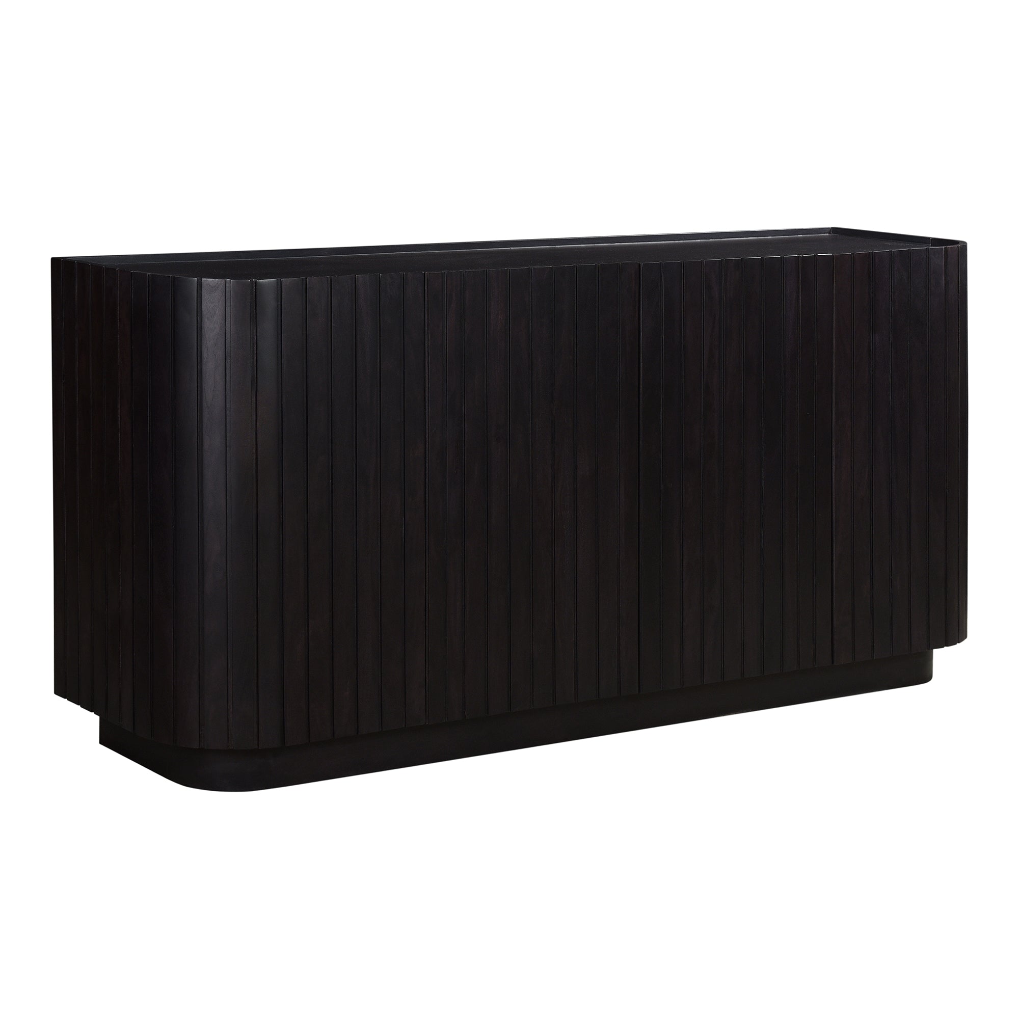 Povera 4 Door Sideboard Black