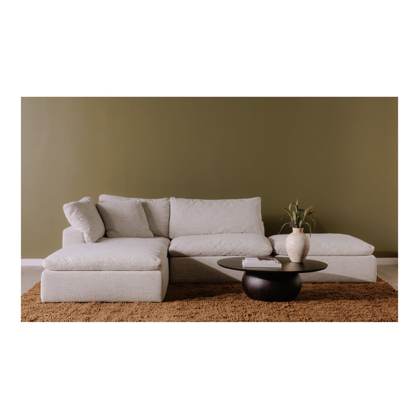 Bradbury Large Coffee Table Black by Moe's Home