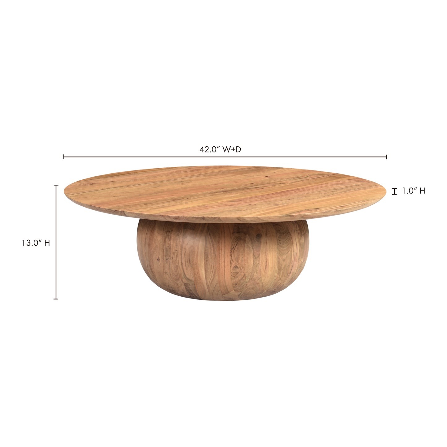 Bradbury Large Coffee Table Natural by Moe's Home