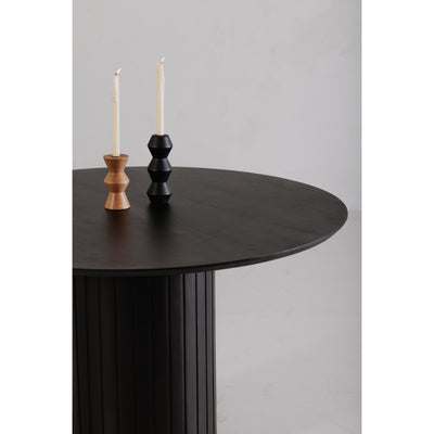 Povera Round Dining Table Black by Moe's Home
