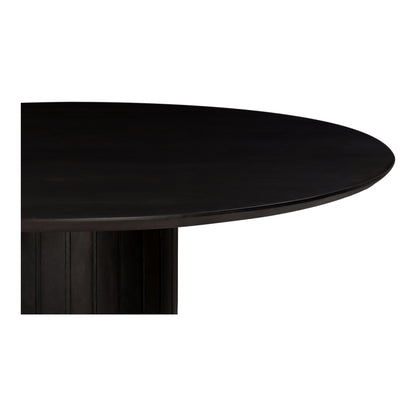 Povera Round Dining Table Black