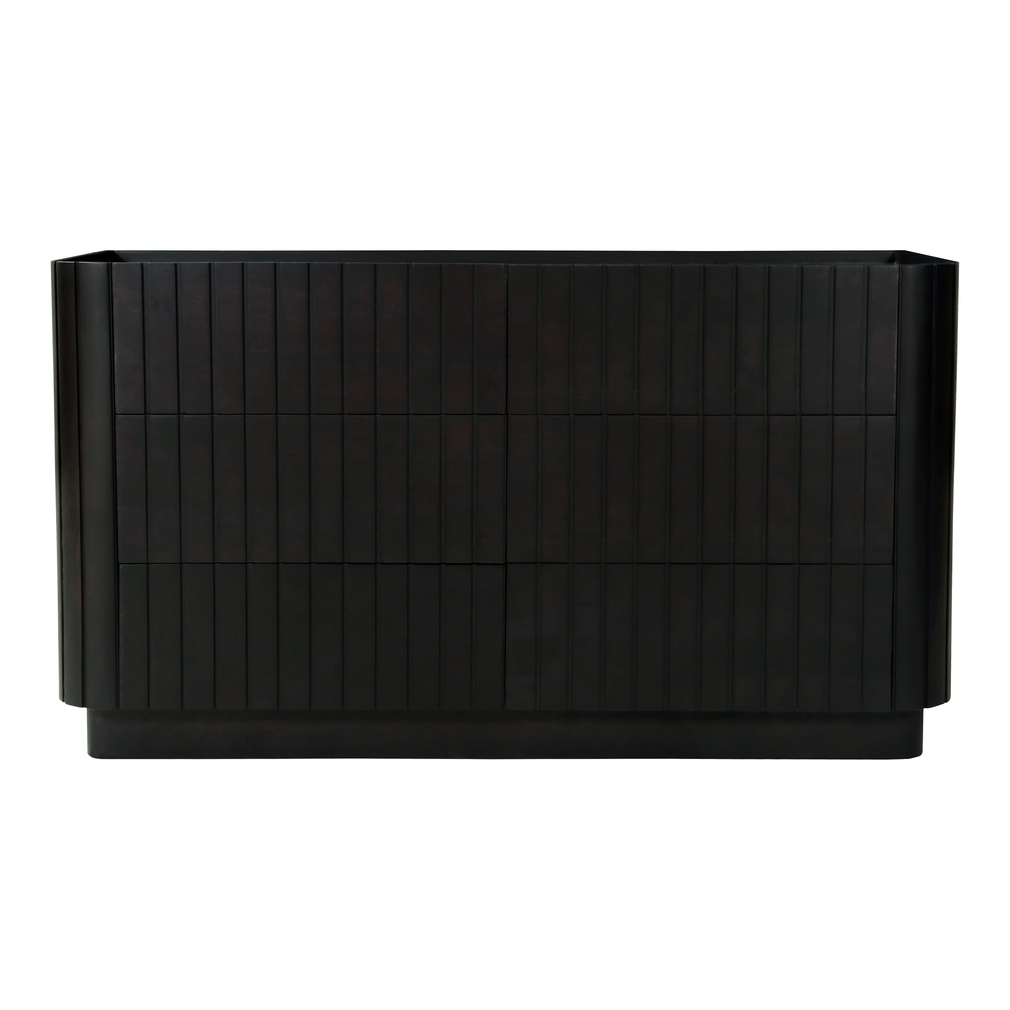 Povera 6 Drawer Dresser Black | Black