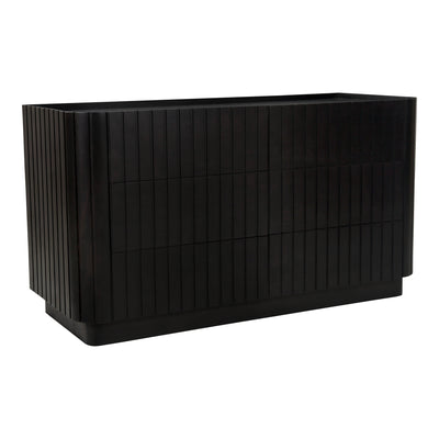 Povera 6 Drawer Dresser Black by Moe's Home