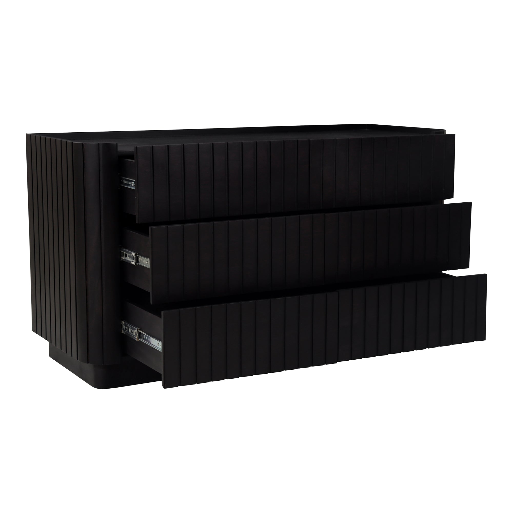 Povera 6 Drawer Dresser Black