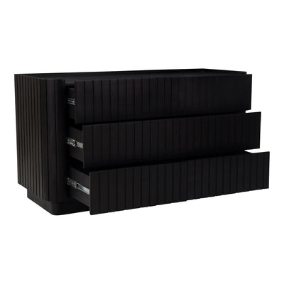 Povera 6 Drawer Dresser Black by Moe's Home