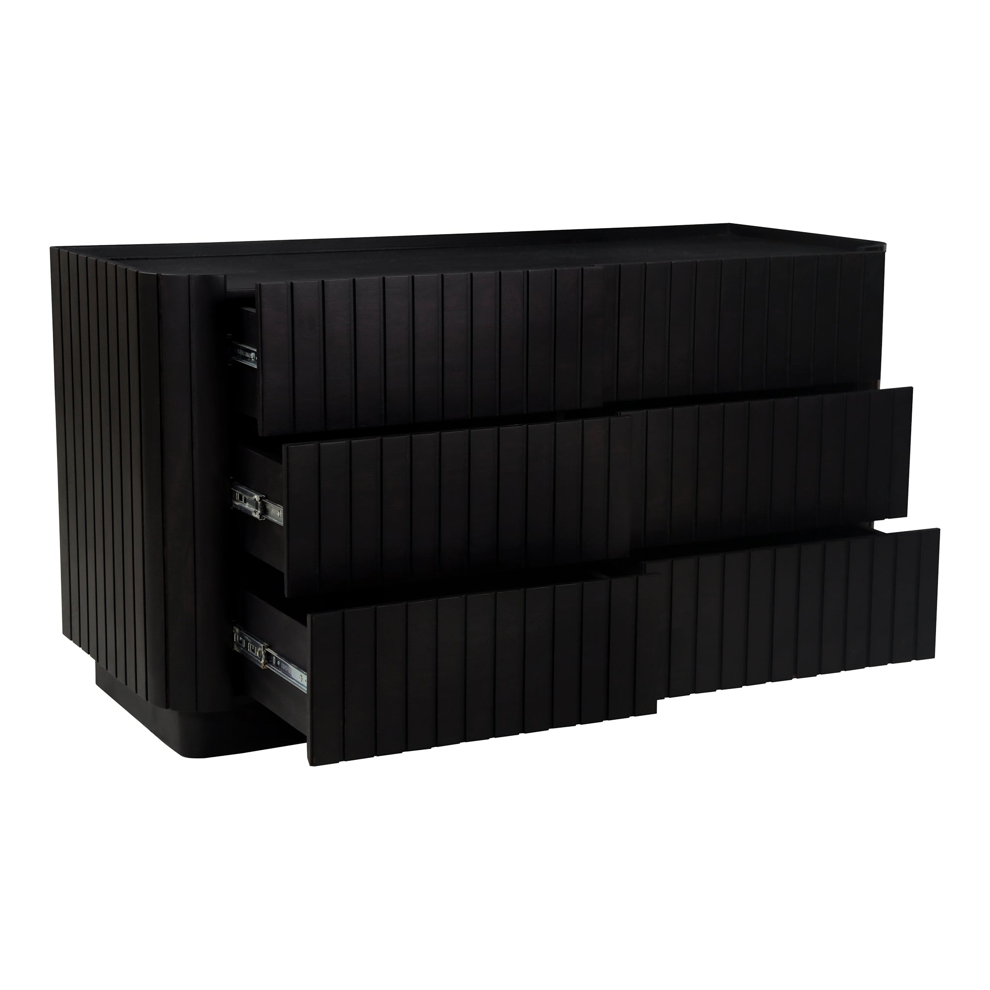 Povera 6 Drawer Dresser Black