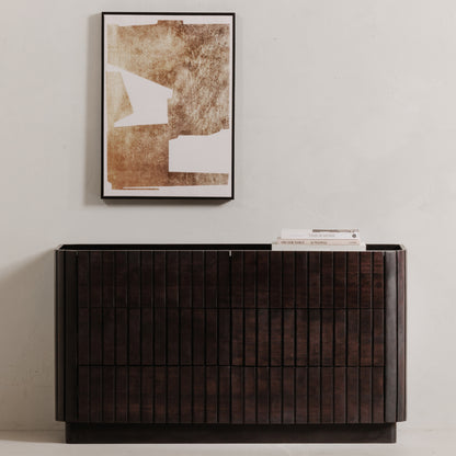 Povera 6 Drawer Dresser Black