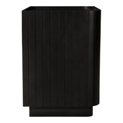 Povera 3 Drawer Nightstand Black