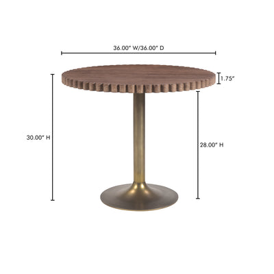Nomi Cafe Table Brown