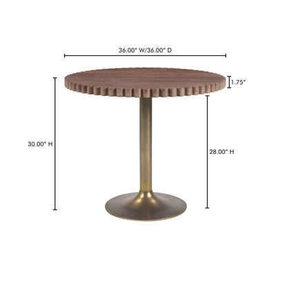 Nomi Cafe Table Brown