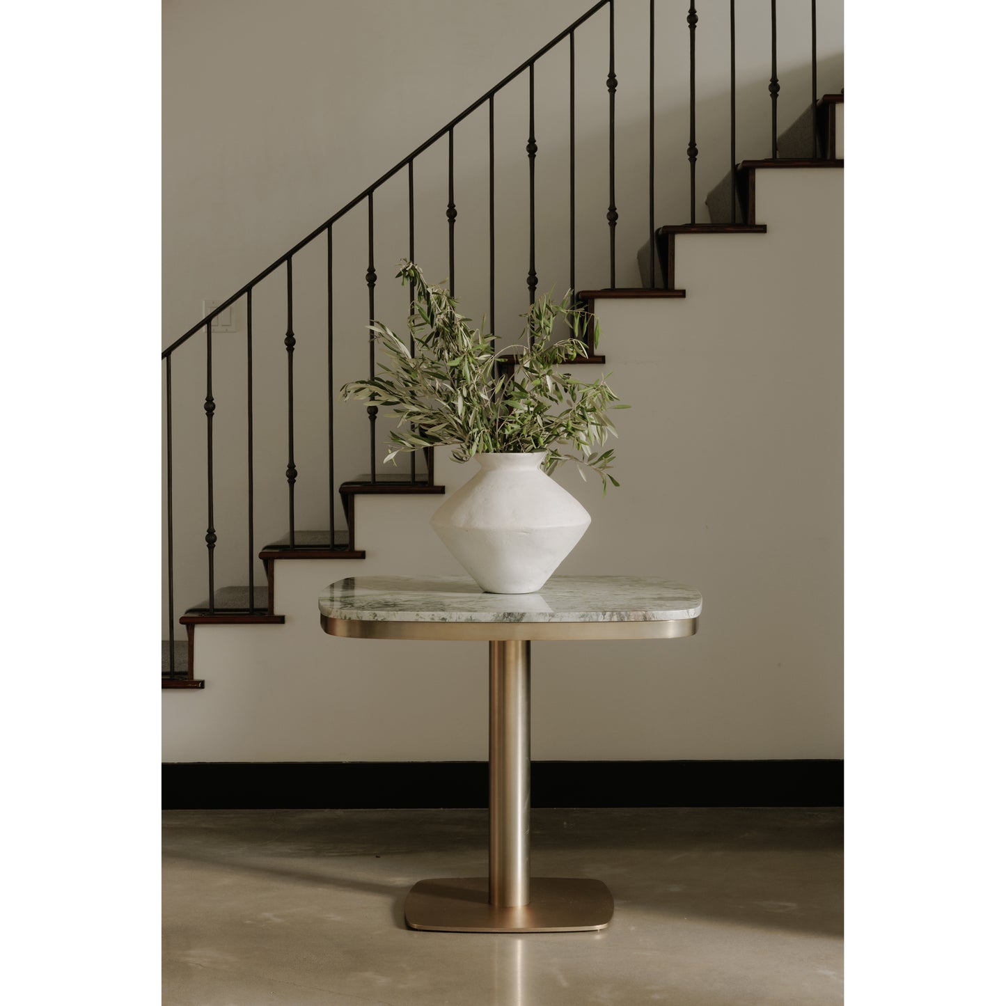 Celeste Cafe Table Green Onyx Marble by Moe's Home