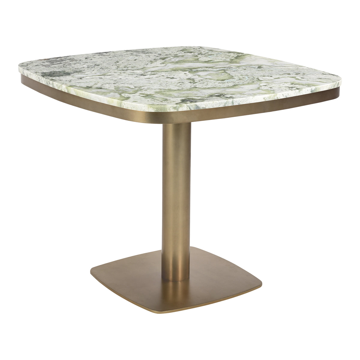 Celeste Cafe Table Green Onyx Marble by Moe's Home