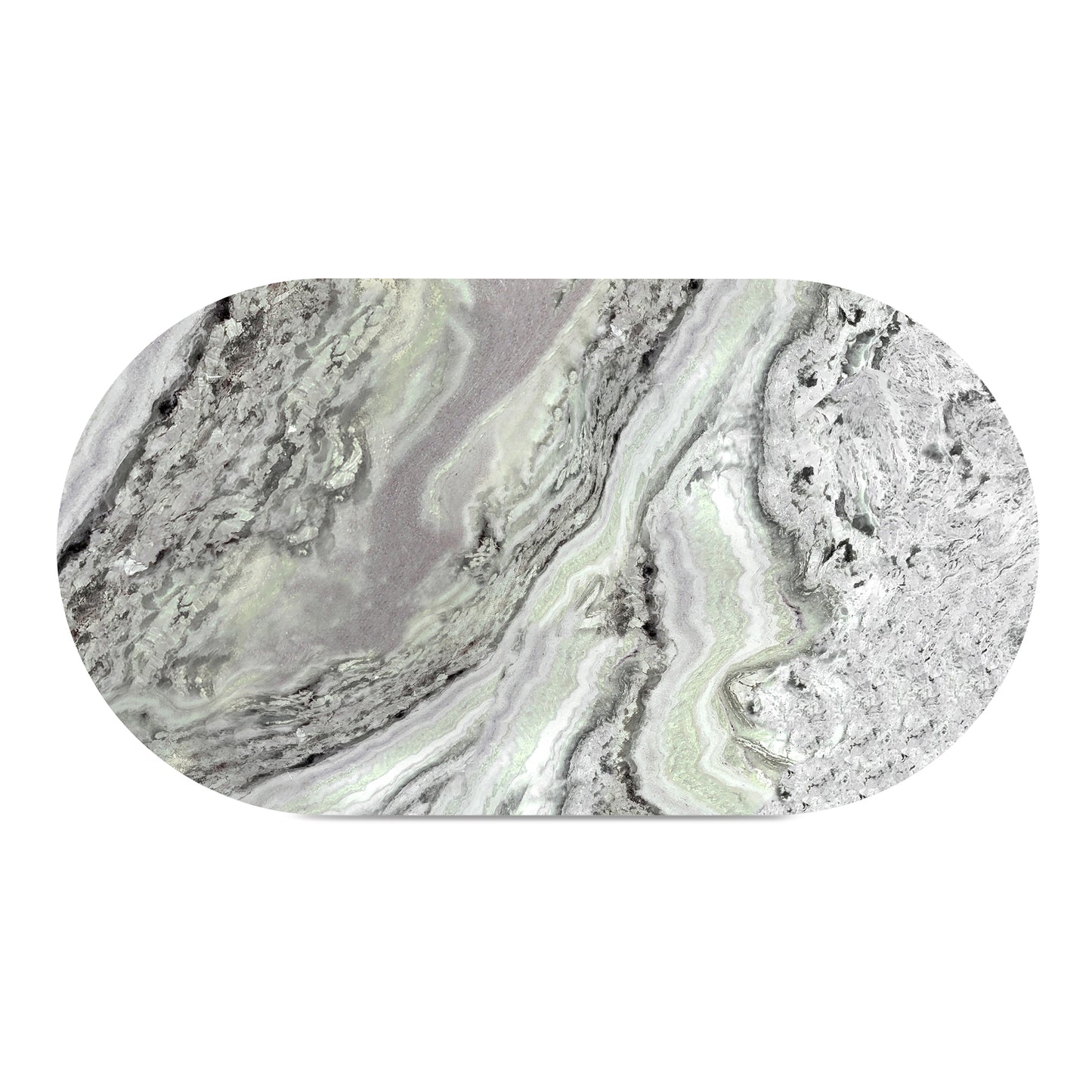 Celia Oval Dining Table Green Onyx Marble by Moe's Home