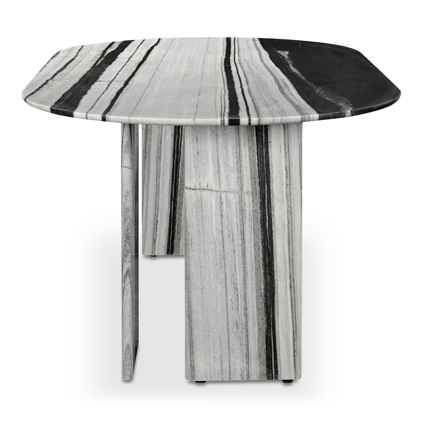 Celia Oval Dining Table Panda Marble by Moe's Home